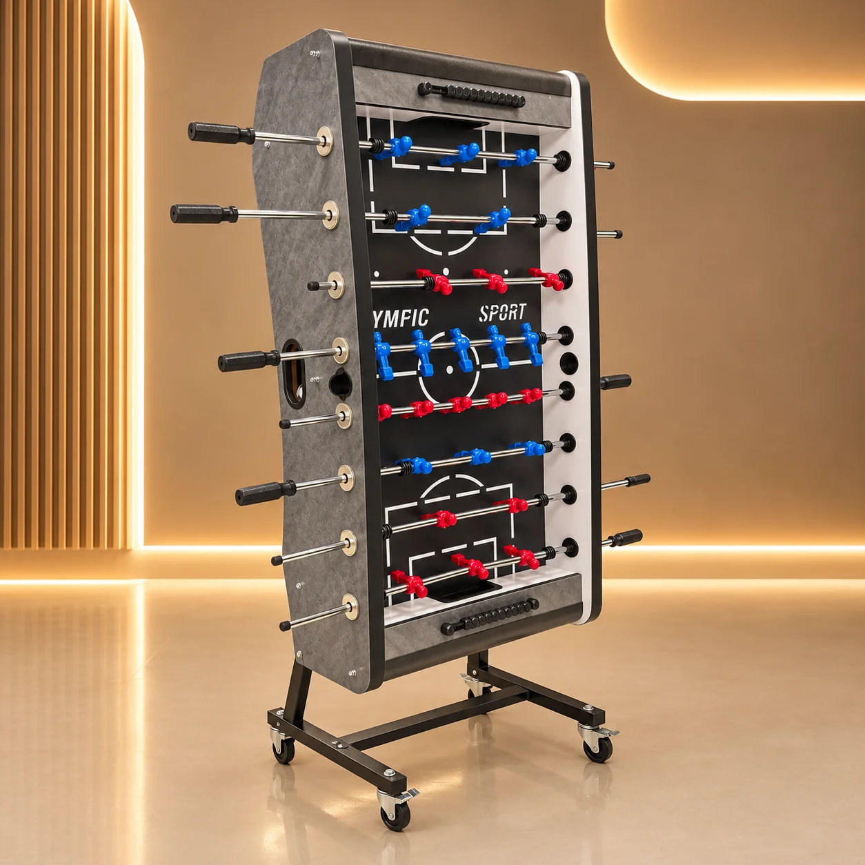 فوتبال دستی تاشو S13 MDF بدنه مشکی