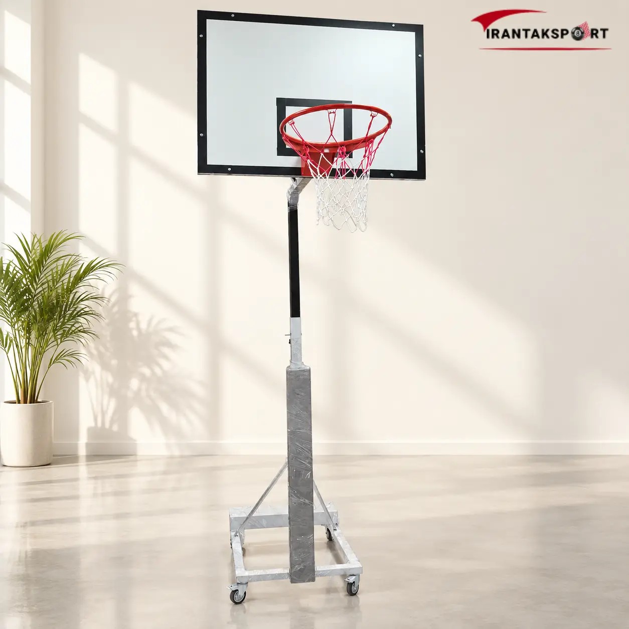 پایه بسکتبال ضدآب چهارچرخ